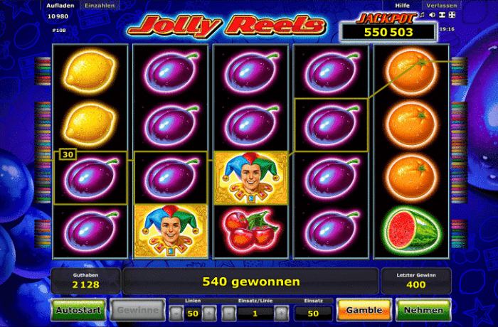 Novoline Jolly Reels Spielautomat